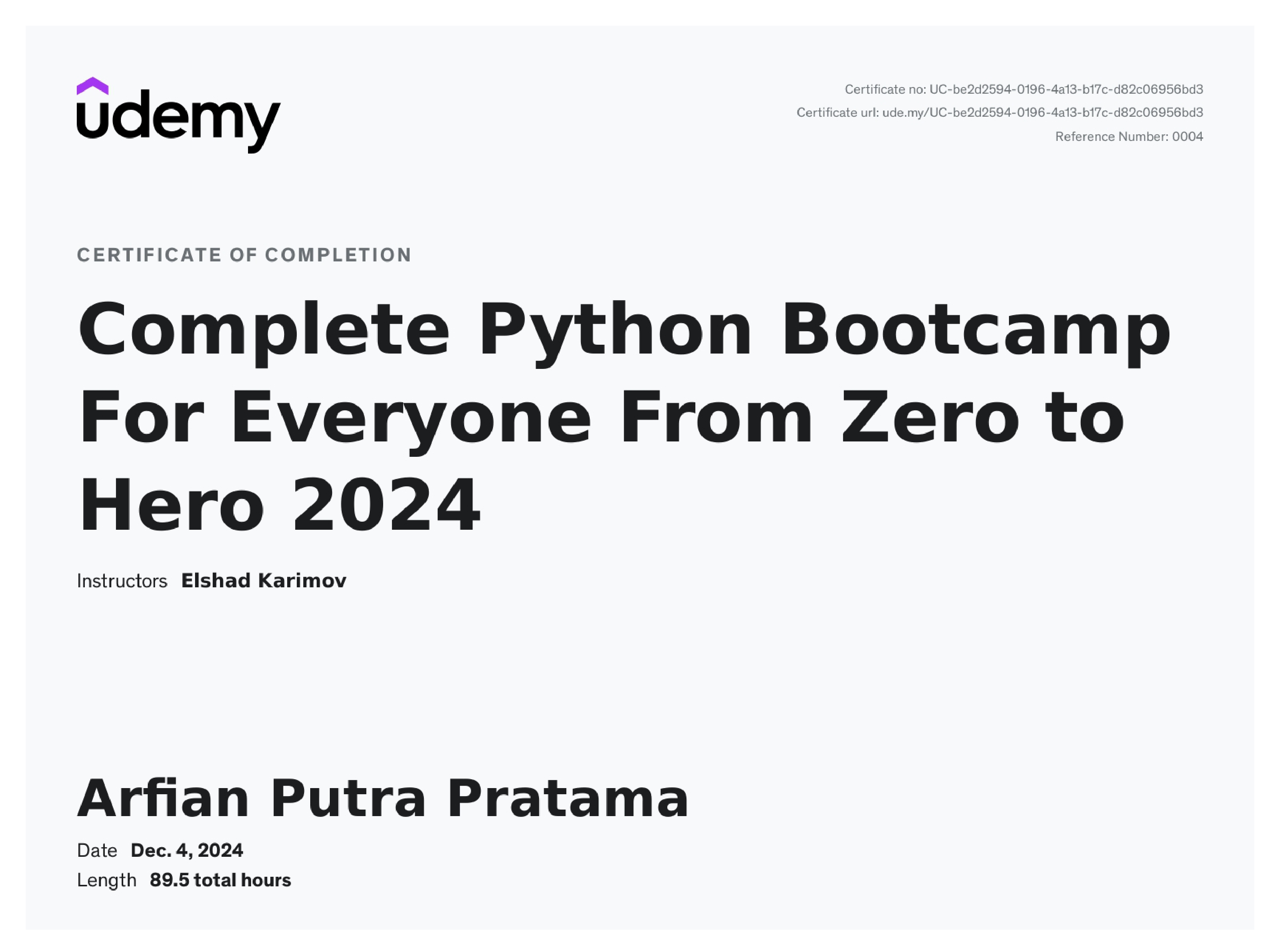 Complete Python